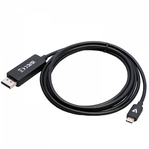 V7 V7USBCDP14-2M 2.01 m DisplayPort/USB-C Cabo A/V - Cable for Dispositivo áudio/vídeo, Monitor, Computador secretária, No