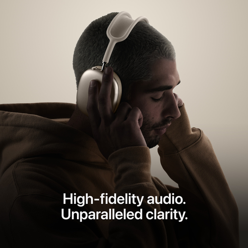 Apple AirPods Max 2 Kabellos Über das Ohr, Kopfbügel Stereo Headset - Starlight - Siri - Binaural - Ohrumschließend - Blue