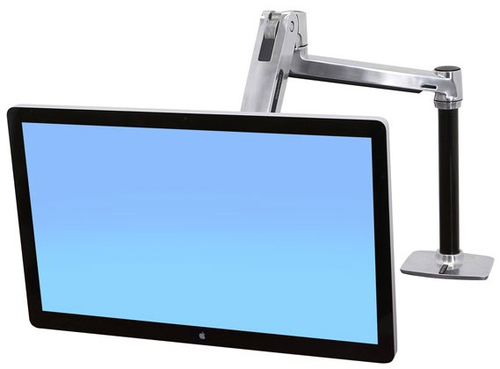 Ergotron LX Series LX HD Sit-Stand. Maximum weight capacity: 13.6 kg, Maximum screen size: 116.8 cm (46"). Height adjustme