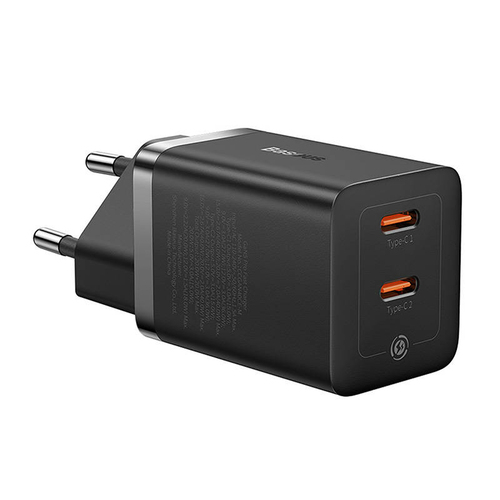 Adattatore CA Baseus GaN5 Pro - 40 W - Adattatore universale - 2 USB Type-C - Per MacBook Air, iPhone - Europa - 120 V AC,