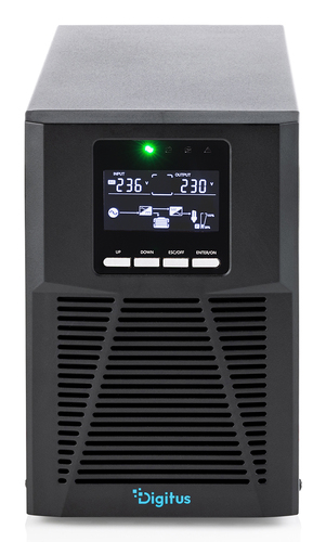 Digitus Double Conversion Online UPS - 1 kVA/1 kW - Turm, Desktop - 4 Stunde(n) Aufladen - 230 V AC, 120 V AC Eingang - 20