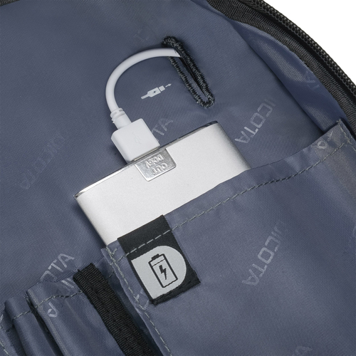 Dicota Eco Multi SELECT Tasche für 26,7 cm (10,5 Zoll) bis 43,9 cm (17,3 Zoll) Notebook - Schwarz - 300D Polyethylene Tere