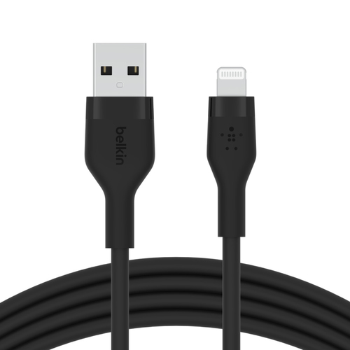 Belkin BOOST↑CHARGE Flex 3 m Lightning/USB Data Transfer Cable for iPhone, iPad, iPod, iPad Pro, iPad Air - First End: 1 x