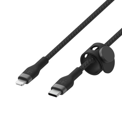 Belkin BoostCharge Pro Flex 2,99 m Lightning/USB-C Datentransferkabel - Cable for iPhone, iPad, iPod, iPad Air, iPad Pro, 
