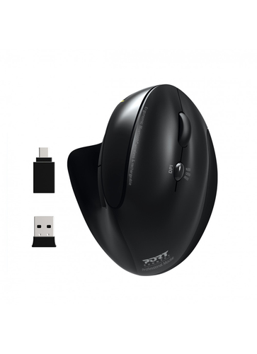 Souris ERGONOMIC Rechargeable BT + RF 2,4 GHZ - ERGO PRO