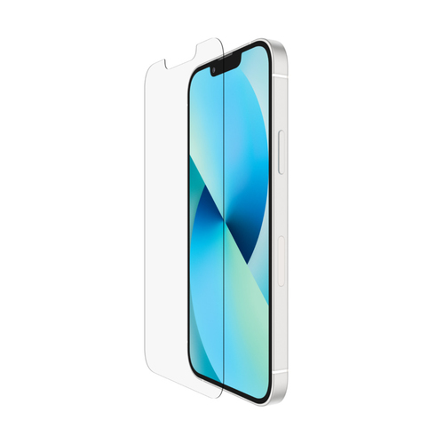 Belkin ScreenForce 9H Gehärtetes Glas Displayschutz für iPhone 14, iPhone 13, iPhone 13 Pro - Glasklar - für OLED iPhone 1