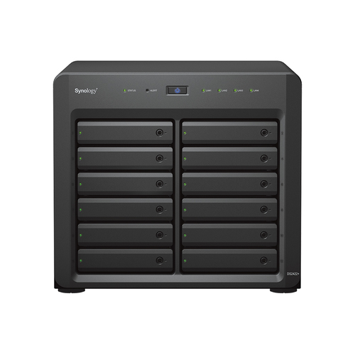 Synology DiskStation DS2422+ 12 x Gesamtzahl Einschübe SAN/NAS-Speichersystem Ryzen V1500B Quad-Core 2,20 GHz - 4 GB RAM -