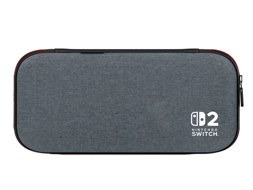 PowerA Slim Case Carrying Case Nintendo Portable Gaming Console - Dark Heather Gray - Scratch Resistant Screen Protector, 