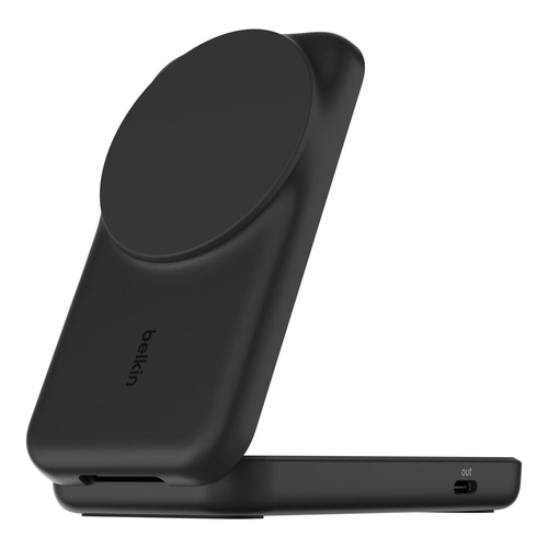 Belkin UltraCharge Induktionsladegerät - Schwarz - für Qi2-fähiges Gerät, iPhone, AirPod, Smartwatch - Eingangsstecker: US
