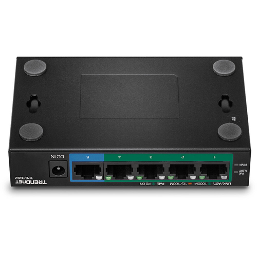 TRENDnet TPE-TG52 5 Anschlüsse Ethernet-Switch - Gigabit-Ethernet - 10/100/1000Base-T - 2 Unterstützte Netzwerkschicht - 3