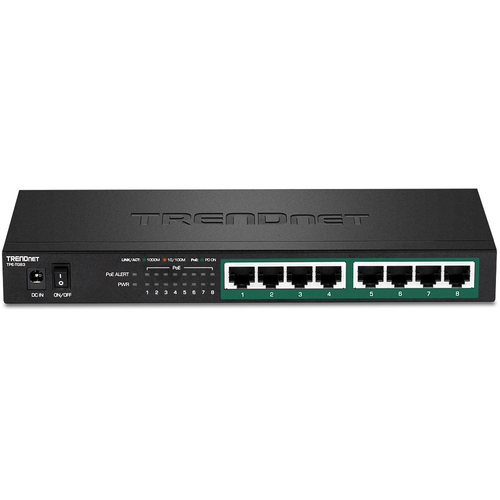 TRENDnet TPE-TG83 8 Anschlüsse Ethernet-Switch - Gigabit-Ethernet - 10/100/1000Base-T - 2 Unterstützte Netzwerkschicht - 7