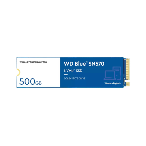 WD Blue Solid State-Laufwerk - M.2 2280 Intern - 500 GB - PCI Express NVMe (PCI Express NVMe 3.0 x4) - 300 TB TBW - 3500 M
