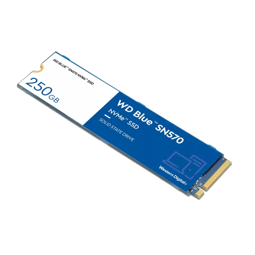 WD Blue Solid State-Laufwerk - M.2 2280 Intern - 250 GB - PCI Express NVMe (PCI Express NVMe 3.0 x4) - 150 TB TBW - 3300 M