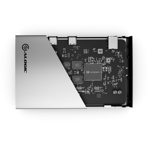 Alogic BLAZE Thunderbolt 4 Docking Station für Notebook, Desktop-PC, Festplatte, Monitor - Grau, Schwarz - 2 Unterstützte 