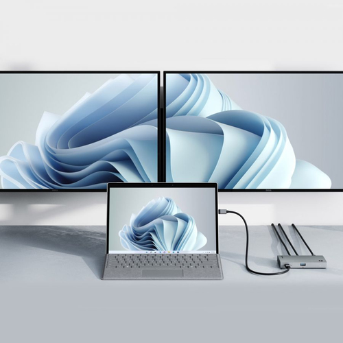 Alogic BLAZE Thunderbolt 4 Docking Station für Notebook, Desktop-PC, Festplatte, Monitor - Grau, Schwarz - 2 Unterstützte 