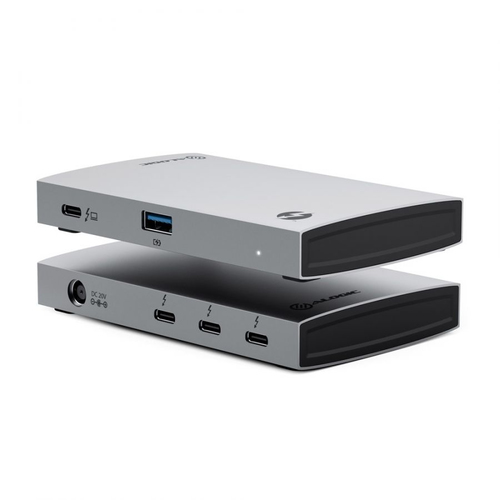 Alogic BLAZE Thunderbolt 4 Docking Station für Notebook, Desktop-PC, Festplatte, Monitor - Grau, Schwarz - 2 Unterstützte 