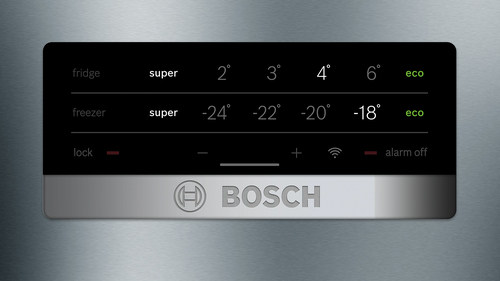 Congelatore/Freezer Bosch KGN49XLEA 438 L - Installazione libera - Acciaio inox - Reversibile - 3 x Cassetto/i freezer - 3