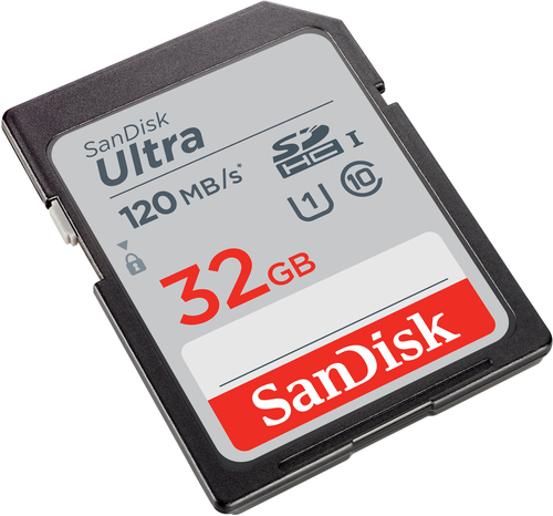 SANDISK ULTRA 32GB SDHC MEMORY CARD 120MB/S 3-PACK