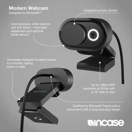 Incase - Webcam - Schwarz