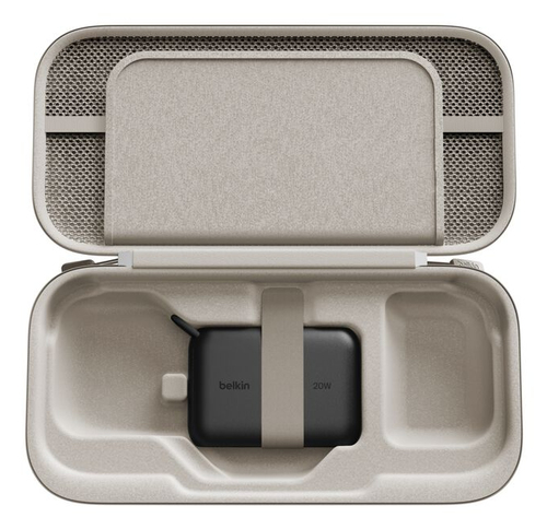 Belkin Ladebehälter Nintendo Tragbare Spielkonsole - Sand - Polyester Außenmaterial - Samt Innenmaterial - Kratzfest, Stoß