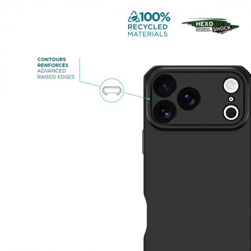 MOBILIS SPECTRUM_R Robust Hülle für Apple iPhone 17 Pro Smartphone - Schwarz - Massiv - Sturzsicher, Anitbakteriell, Stoßf