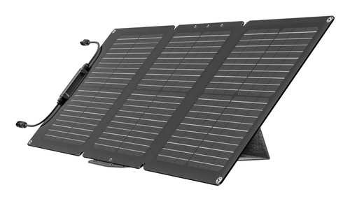 EcoFlow EFSOLAR60-TYPE-C. Rated power: 60 W, Voltage at open-circuit (Voc): 25.6 V, Short-circuit current (Isc): 2.06 A. S