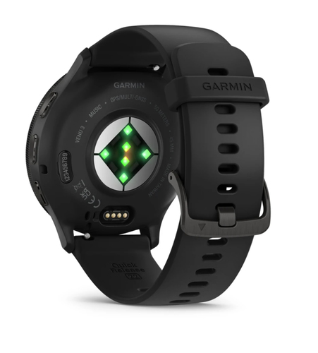 Garmin Venu 3 Smart Watch - 45 mm Case Height - 45 mm Case Width - Slate, Black Case Color - Black Band Color - Stainless 