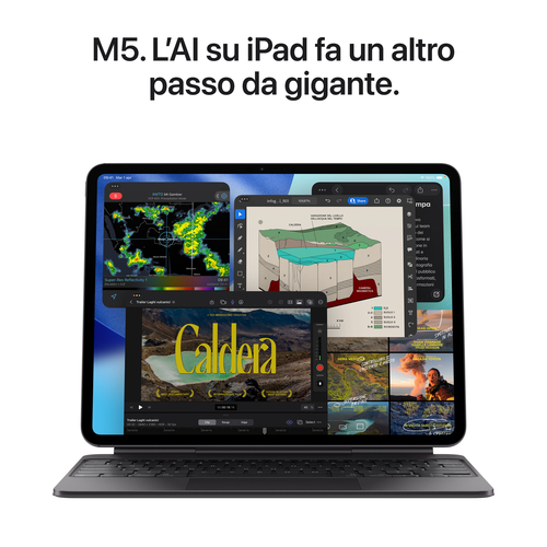 Tablet Apple iPad Pro (8th Generation) - 27,9 cm (11") - 12 GB - 512 GB Memoria - iPadOS 26 - Argento - M5 Nona-core (9 co
