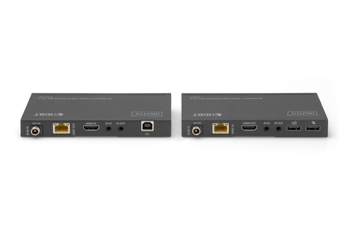 Digitus DS-55512 KVM Extender - Wired - 1 Computer(s) - 1 Local User(s) - 70 m Range - 4K - 2 x Network (RJ-45) - 3 x USB 