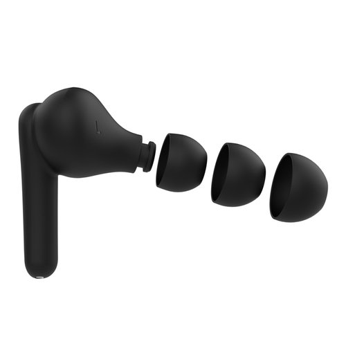 Belkin SoundForm Rhythm True Wireless Ohrhörer Stereo Ohrhörerset - Schwarz - Binaural - In-Ear - 1000 cm Reichweite - Blu