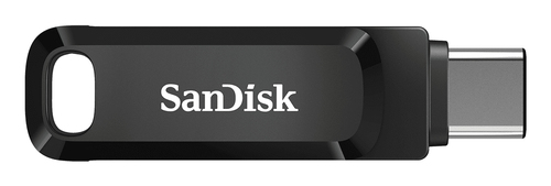 SanDisk Ultra Dual Drive Go 64 GB USB 3.1 Type C Flash Drive - Black - 150 MB/s Read Speed