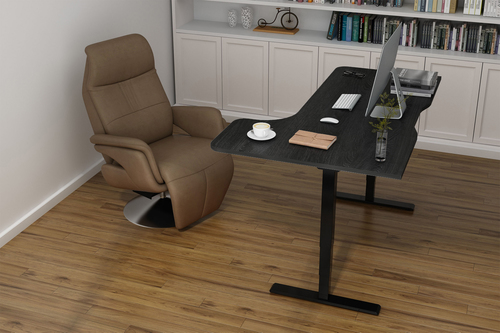 Digitus Electrically Height-Adjustable Table Frame, dual motor, 3 levels, black. Maximum weight capacity: 100 kg, Height a