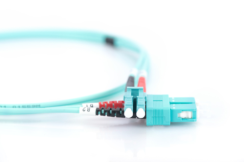 Assmann 3 m Glasfaser Netzwerkkabel - 1 - Cable for Netzwerkgerät - Patchkabel - Aqua