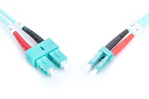 Assmann 3 m Glasfaser Netzwerkkabel - 1 - Cable for Netzwerkgerät - Patchkabel - Aqua