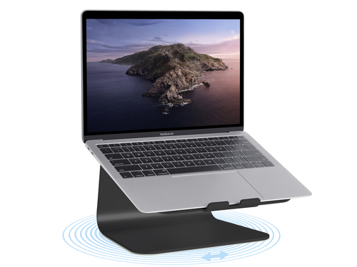 Rain Design mStand360 Laptop-Ständer mit drehbarem Fuß - Schwarz