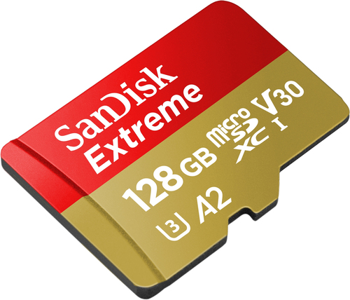 EXTREME MICROSDXC 128GB SD ADAPTER ACTION CAMS AND DRONES 1