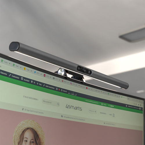 4smarts 2in1 LightBar Pro. Material: ABS. Gewicht: 447 g. Produktfarbe: Silber