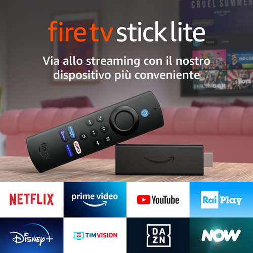 Amazon Fire TV Stick Lite. Tipo HD: Full HD, Sistema operativo instalado: Fire OS, Máxima resolución de video: 1920 x 1080