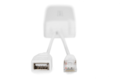 Digitus PoE-Splitter - 57 V DC Eingang - 5 V Gleichstrom, 2,50 A Ausgang - RJ-45 Ausgangsport(s)