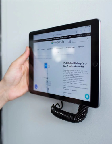 Compulocks Universal Tablet Magnetic Glass Mount Black - Comprising Compulocks' innovative adhesive Hive system and 100x10