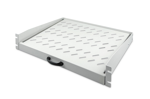 DIGITUS Professional 2U Rackmount Rack-Regal für Server, Patchfeld, LAN-Schalter - 482,60 mm Rack-Breite - Hellgrau - Stah