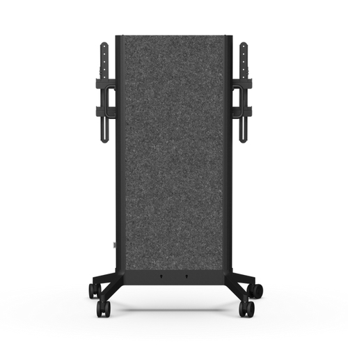 SMS EVER Height Adjustable Display Stand - Up to 248.9 cm (98") Screen Support - 120 kg Load Capacity - Floor - Polyethyle
