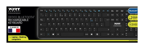 Port Designs 900903-R-UK. Keyboard form factor: Full-size (100%), Connectivity technology: Wireless, Device interface: Blu