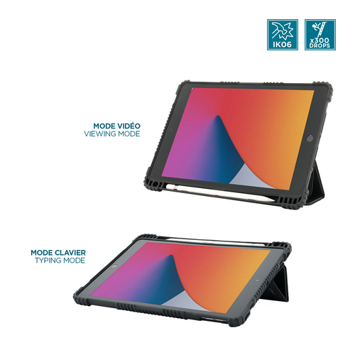 MOBILIS Robust Hülle für Apple iPad (9. Generation), iPad (8. Generation), iPad (7. Generation) Tablet - Bulk - 25,9 cm (1