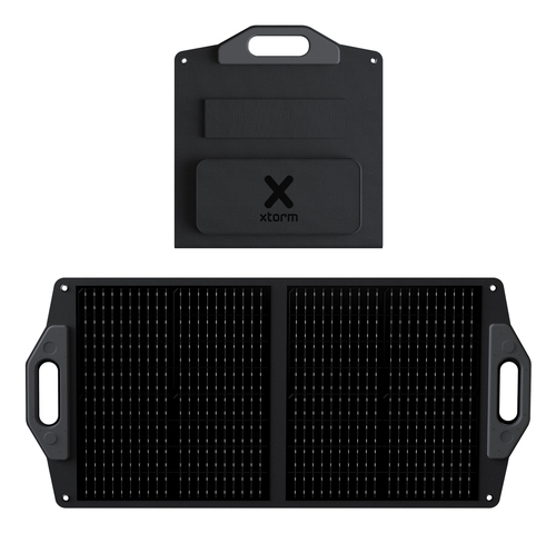 Xtorm Foldable Solar Panel 60W. Rated power: 60 W. Solar cell type: Monocrystalline silicon, Product colour: Black, Housin