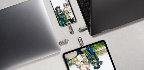 SanDisk Ultra Dual Drive Luxe. Capacidade: 1 TB, Interface de dispositivo: USB Type-A / USB Type-C, Versão USB: 3.2 Gen 1 