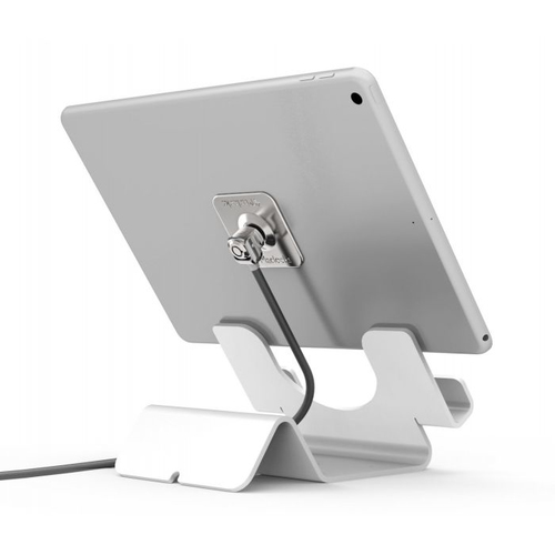 Support pour tablette PC Compulocks - Aluminium - Blanc - Finition rêvetement en poudre, Câble de verrouillage