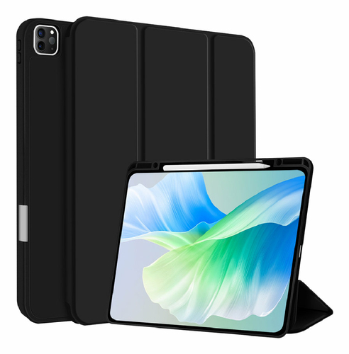 4smarts Basic Tasche (Folie) für 27,9 cm (11 Zoll) Apple iPad Pro 11 (2024), iPad Pro 11 (2025) Tablet - Schwarz - PU-Lede