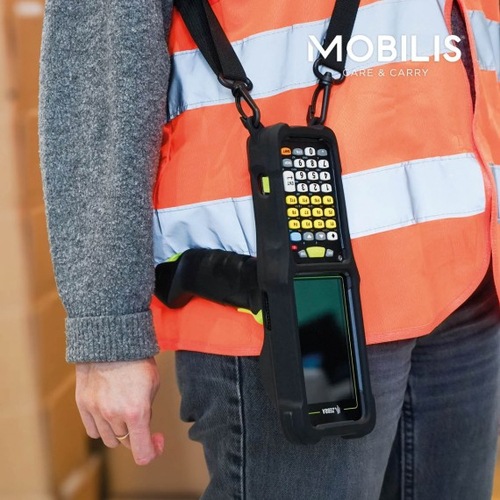 MOBILIS Robust Hülle für Zebra Mobilcomputer - Schwarz - Stoßdämfpend, Spritzwassergeschützt, Staubfest, Temperaturbeständ