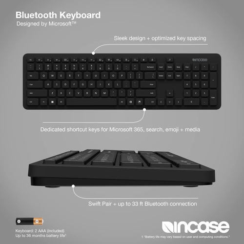 BLUETOOTH KEYBOARD DE LAYOUT QWERTZ BLACK GERMAN